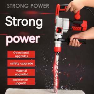 <span class=keywords><strong>Marteau</strong></span> de démolition électrique haute puissance 220V, perceuse à percussion, ensemble à double usage, robuste, brise-béton de 26 mm de diamètre, <span class=keywords><strong>marteau</strong></span> perforateur - Product Image 4