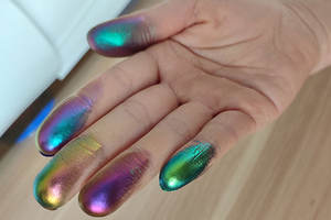 Poudre de mica pigmentée pour gloss à lèvres Chameleon Cosmetics, pigments <span class=keywords><strong>Cameleon</strong></span>, <span class=keywords><strong>peinture</strong></span> automobile à changement de couleur - Product Image 2