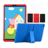 Casing Silikon Ultra Tipis untuk Xiaomi Mi Pad 4 Plus Mipad 4 Plus 10.0'' Tablet Stand Pelindung untuk Anak-anak Tahan Guncangan