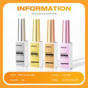 JTING - Nuevo Producto - Colección de Esmaltes de Gel con Efecto Espejo en 4 Colores, 12 ml, Esmalte de Gel para Pintar Uñas, OEM/ODM, Suministros de Arte de Uñas al por Mayor - Product Image 2