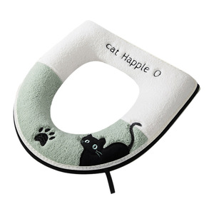 Cat Happle O Toilet Seat Cover Thickened Waterproof Winter Use - Product Image 1
