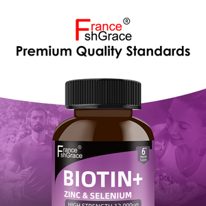 Fabricant de compléments nutraceutiques à base de biotine, zinc et sélénium pour la santé des cheveux, de la peau et des ongles, 400 comprimés de biotine, zinc et sélénium - Product Image 3