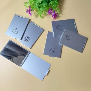 Portable Double Sided Aluminum Mirror <b>Square</b> Shape High Definition Makeup Mirror For Beauty And Permanent Makeup Use - Product Image 1