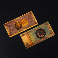 Cartes en plastique B Coin avec feuille d'or, objets de collection, décorations artistiques, prix de loterie, accessoires de fête et de bal