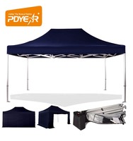 Tente à auvent durable avec structure en aluminium 10x20FT, gazebo pliable portable avec logo personnalisé pour la promotion commerciale