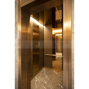 C214 Rose Golden Etching Stainless Steel Elevator Door Panel for Elevator Landing Door - Product Image 3