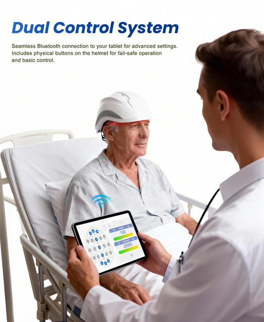 Suyzeko Oem Odm Factory 21 Channel Photobiomodulation Helmet 810nm 1070nm Neurofeedback Practices