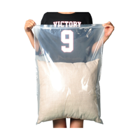 Sac d'emballage de vêtements Zip grands sacs de stockage personnalisés givrés à fermeture éclair sacs en plastique de vêtements de maison pour l'emballage de vêtements Big