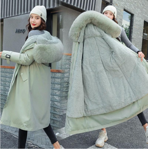 Vielleicht-<span class=keywords><strong>manteau</strong></span> <span class=keywords><strong>Long</strong></span> d'hiver à capuche <span class=keywords><strong>pour</strong></span> <span class=keywords><strong>femme</strong></span>, épaisse, chaud, parka, <span class=keywords><strong>grande</strong></span> <span class=keywords><strong>taille</strong></span>, col en fourrure, vestes brodées, rembourrée - Product Image 3