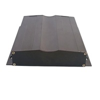 Caja de Control montada en la pared con brida de una pieza de aleación de aluminio extruido CNC, carcasa electrónica, carcasa de batería anodizada, carcasa de PCB