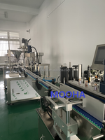 Machine de remplissage et de sertissage automatique de poudre de peptides 100 mg pour flacons en verre, bouteilles de boissons et gels, avec système de capsulage haute précision