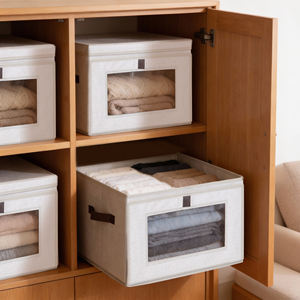 Bac de <span class=keywords><strong>rangement</strong></span> magnétique pliable au design créatif avec fenêtre d'ouverture frontale, grande capacité pour le <span class=keywords><strong>rangement</strong></span> à domicile - Product Image 3