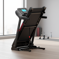 Caminadora Plegable Portátil para el Hogar, Motor de 2.0HP, Pantalla LCD, Inclinación Automática, Ecológica, 120kg, Ejercicio, Fisicoculturismo, MOQ 56 Piezas