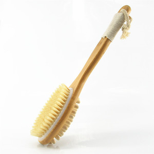 Spazzola <span class=keywords><strong>da</strong></span> Bagno di Alta Qualità a Doppio Lato con Setole Morbide in PBT e Setole di Cinghiale per Esfoliazione e <span class=keywords><strong>Massaggio</strong></span> a Secco, Spugne Scrub per il Corpo - Product Image 5