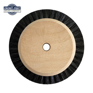 Brosse de polissage Cricket-Fight 2C standard en poils de porc avec noyau en bois pour meuleuse d'angle et polissage de bijoux - Product Image 2