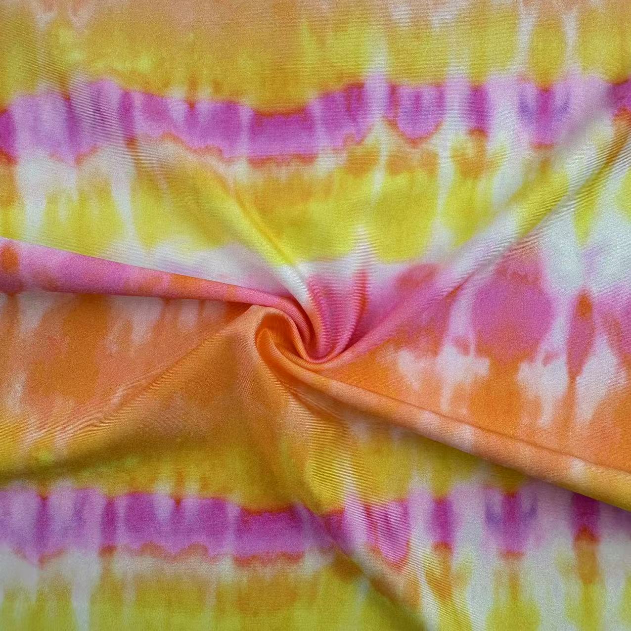 High Quality Quick-Dry Printed Outdoor Activewear Costumes Fabric 80% Nylon 20% Spandex 190 GSM Four-way Elasticity Soft Feeling