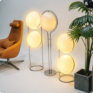 Lámparas de Pie Decorativas de Lujo al por Mayor, Lámpara de Pie LED de Bola, Decoración para el Hogar, Acrílico y Vidrio para Sala de Estar Moderna - Product Image 4