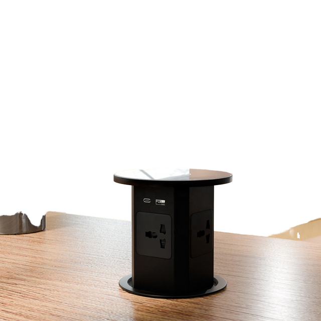 Popular 250V 15W Wireless Charging Smart Home Kitchen Outlet UK/EU/US Electric Lifting Pop-up Socket Tabletop Socket