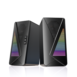Altavoz Subwoofer USB Portátil con Bluetooth, Sistema de Sonido para Cine en Casa, Música, Computadora, Luces LED, Bajos, RGB, Altavoces para Laptop - Product Image 1