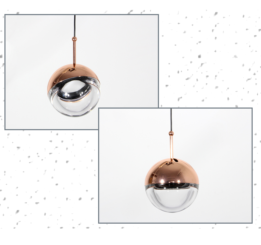 Modern Glass Pendant Lamps Restaurant Bar Cafe Chandelier Lights Creative Rose Gold Wrought Iron Hanging Lighting Indoor Leds