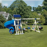 City Park Grande aire de jeux en bois Fabricant d'aires de jeux en bois Équipement pour jardin extérieur Aire de jeux pour enfants en bois avec balançoire