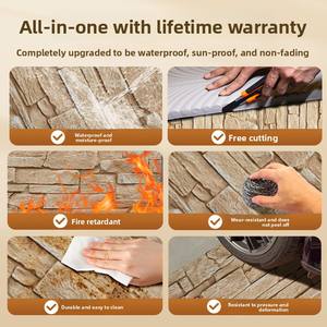 Pierre Culturelle PU pour Mur Extérieur, Panneau Décoratif en Briques, Pierre Culturelle PU, Imitation Pierre, Mur de Fond, Cour Extérieure, Nouveau - Product Image 3