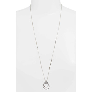 Collar con colgante abierto de cristal, más colores disponibles - Product Image 1