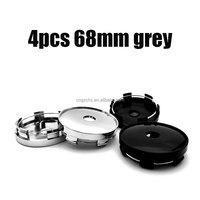 4 Pièces 60 61 68 69 77mm Cache-Moyeu Central de Roue pour Audi A3 A4 A5 A7 A4L A6L Q3 Q5 Q7 Q5L RS8 Accessoires