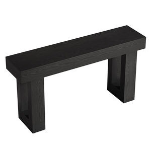 Consoles Longues de 63 Pouces pour Entrée, Grande Table de Canapé Derrière le Canapé, Table de Couloir en <span class=keywords><strong>Bois</strong></span> Noir pour Hall d'Entrée - Product Image 6