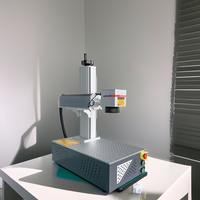 Machines de Marquage Laser à Fibre Métallique Portables 20W/30W/50W/100W Max Raycus JPT Mopa avec Galvo, Format DXF PLT, pour Usage Domestique