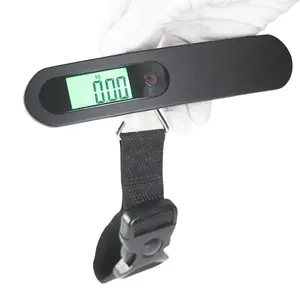 50kg LCD screen portable digital luggage scale travel balance matte surface weighing suitcase hanging scale