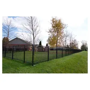 Garden exterior fence galvanized wrought iron scraps/used rails for sale