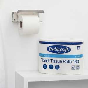 Rotoli di Carta Igienica BulkySoft, 130 Fogli, Confezione da 12, Qualità Classica Professionale - Product Image 6