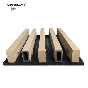 Linea moderna Teak Colar <span class=keywords><strong>legno</strong></span> tubo quadrato strisce <span class=keywords><strong>per</strong></span> interni ed esterni Privacy parete Wpc tubolare - Product Image 6