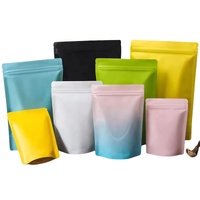 Meilleures ventes de sacs stratifiés mats à fermeture éclair étanches à l'humidité avec support personnalisé sachets d'emballage d'aliments pour animaux de compagnie en mylar pour le stockage du thé et du café