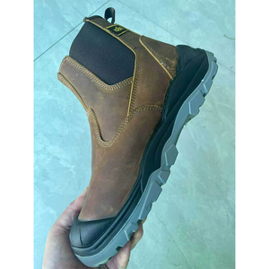DSF53 <b>Black</b> Leather Safety <b>Boots</b> Chelse Steel Toe And Slip Resistant Sole Heavy Duty <b>Work</b> Protection Normal stock no brand marks - Product Image 3