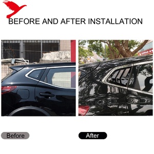 Perchoirs latéraux arrière pour <span class=keywords><strong>Nissan</strong></span> <span class=keywords><strong>Qashqai</strong></span> J11 2015 — 2020, 2 pièces, couvercle, protection, accessoires en ABS - Product Image 2