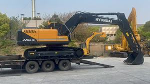 รถขุดตีนตะขาบ220LC-9S ฮุนไดมือสองพร้อมชิ้นส่วนคาวาซากิ22ตัน - Product Image 2