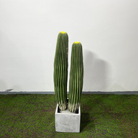 Colonne de cactus artificielle décorative nordique surdimensionnée, plante tropicale du désert