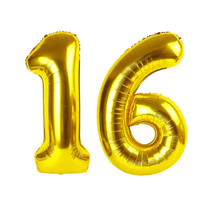 Vente flash - Ballon en feuille d'aluminium personnalisable de grande taille pour la décoration de fête - Joyeux anniversaire - Numéro 40 pouces - Product Image 3