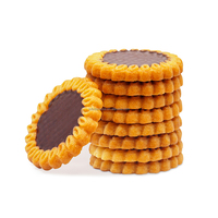 Biscuits fourrés au chocolat noir et blanc personnalisés, gaufrettes croustillantes, biscuits sandwichs à la crème chocolatée sucrée