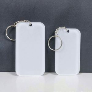 Thermal Transfer Acrylic Keychain Blanks-Recyclable Simple Design Single-Sided DIY <b>Key</b> <b>Rings</b> for <b>Custom</b> Logo Promotional Gifts - Product Image 3
