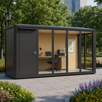 COCOVIA Maison modulaire en aluminium à installation manuelle, mini-bureaux, petits bureaux, bureau extérieur, bâtiment utilitaire, équipement public
