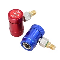 R1234yf Adaptateurs de coupleurs rapides Coupleurs haut/bas Joint de transition de remplissage Kit de connecteur de réfrigérant latéral