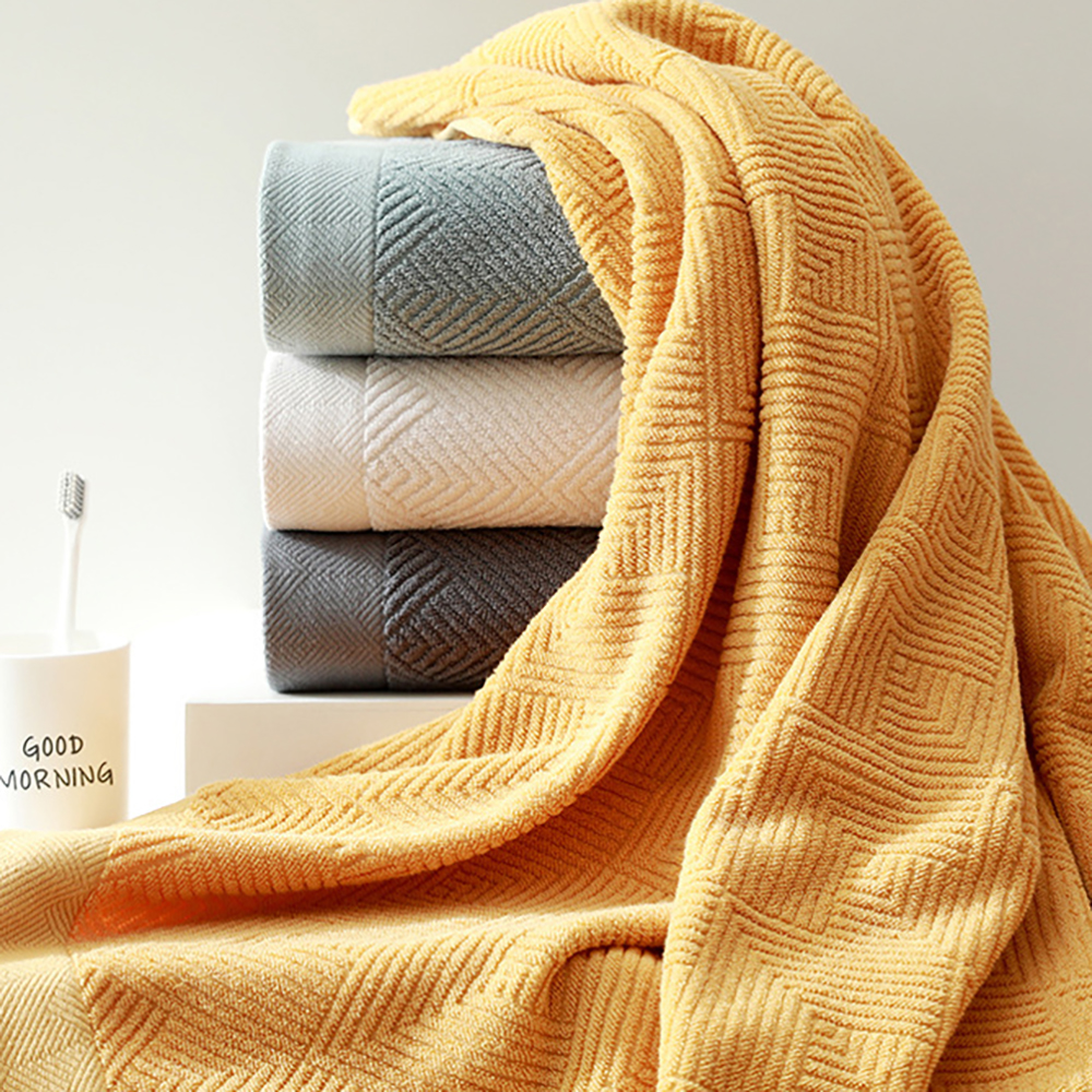 В наличии, полотенце для рук из чистого хлопка, геометрическое многоцветное полотенце для мытья, впитывает воду, домашнее льняное банное полотенце