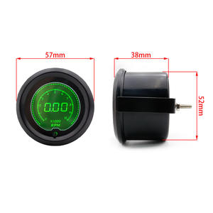 มาตรวัดความเร็วรอบเครื่องยนต์ EVO ขนาด 52 มม. สำหรับดัดแปลงรถยนต์ ใหม่ จอแสดงผลดิจิตอล LED 12V ไฟพื้นหลัง 7 สี 0-10000 รอบต่อนาที - Product Image 3