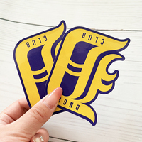 Autocollant découpé sur mesure, étiquette adhésive en vinyle PVC, impression imperméable, logo personnalisé, autocollants holographiques pour la promotion