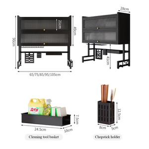 Égouttoir à <span class=keywords><strong>vaisselle</strong></span> double couche étanche en métal XDRD pour évier de cuisine avec portes de placard - Product Image 2