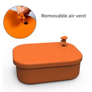 Multi-functional Rectangular Sandwich Snack <b>Container</b> Snack Storage <b>Box</b> Food Grade Silicone Lunch <b>Box</b> Bento <b>Box</b> with Lid - Product Image 3