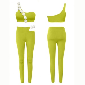 2025 China Manufacturer Factory Sports Bra With <b>Leggings</b> Suits Running Fitness Set Yoga Suit Gym Fitness Sets for Women - Product Image 3